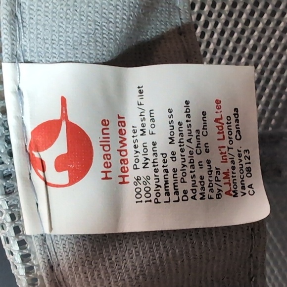 Headline Headwear, Leamington International Trucks Men's Gray Trucker Hat. - Picture 8 of 8